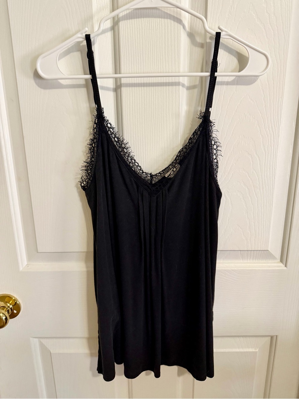 POL Lace-Trim Black Camisole